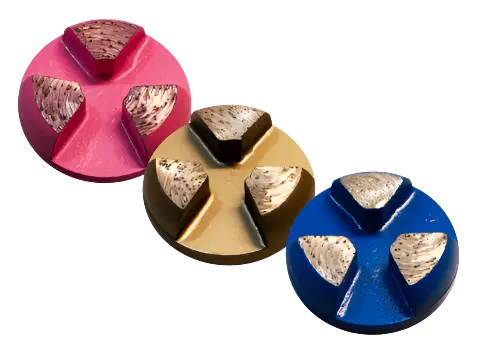 2-Inch Round Diamond Insert – 3-Segment Bonded Grinding Tool For Precision Edging 1