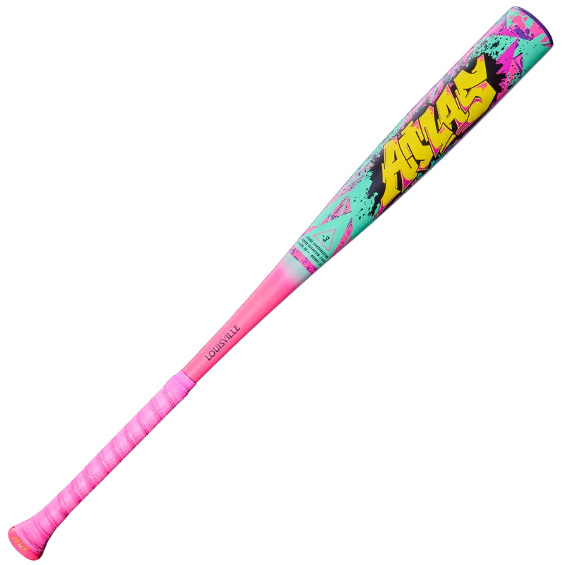 2026 Louisville Slugger Atlas Wildstyle Bbcor Baseball Bat (-3) — Balanced Swing, Model Wbl4178010 1