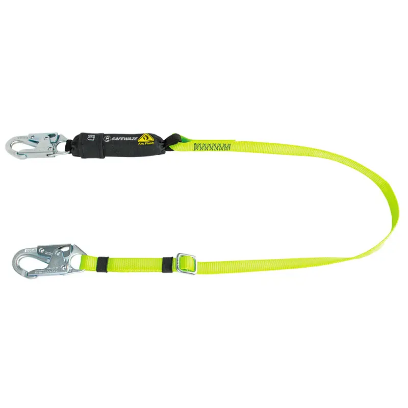 4- To 6-Foot Adjustable Arc Flash Energy-Absorbing Lanyard With Snap Hook 1