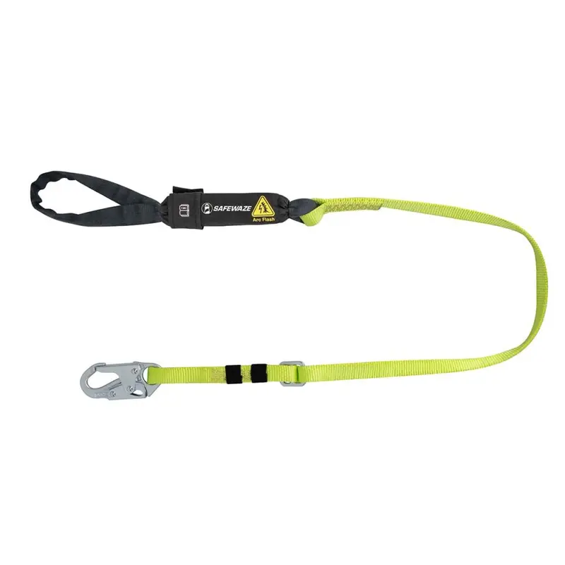 4- To 6-Foot Adjustable Arc Flash Energy-Absorbing Lanyard With Snap Hook And Soft Loop 1