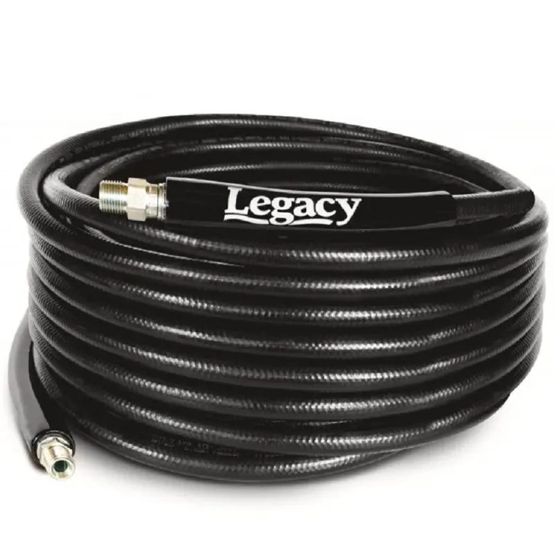 4000 Psi 3/8-Inch Reinforced Hose With Swivel Fittings – 100 Ft Length 1