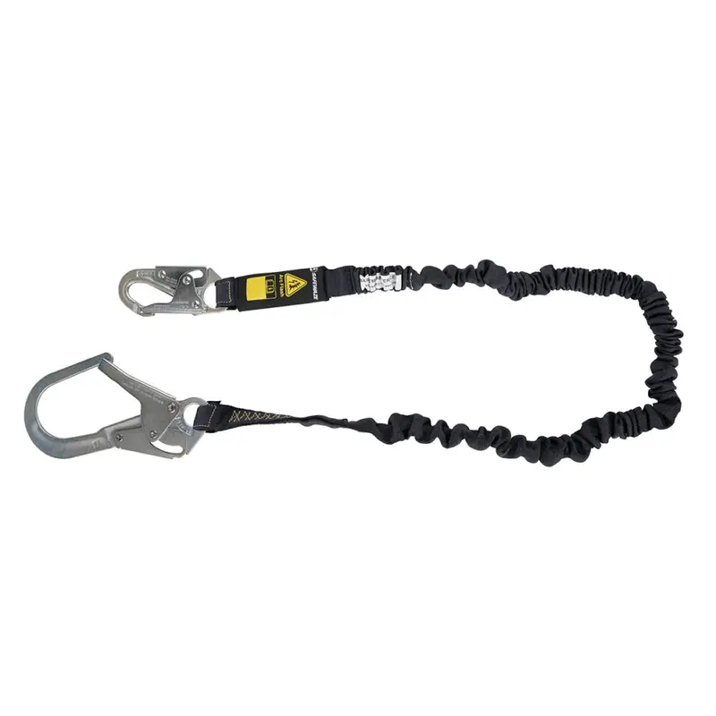 6-Foot Arc Flash Energy-Absorbing Lanyard With Aramid Webbing And Rebar Hook 1