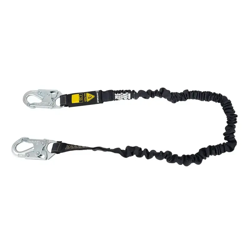 6-Foot Arc Flash Energy-Absorbing Lanyard With Aramid Webbing And Snap Hook 1
