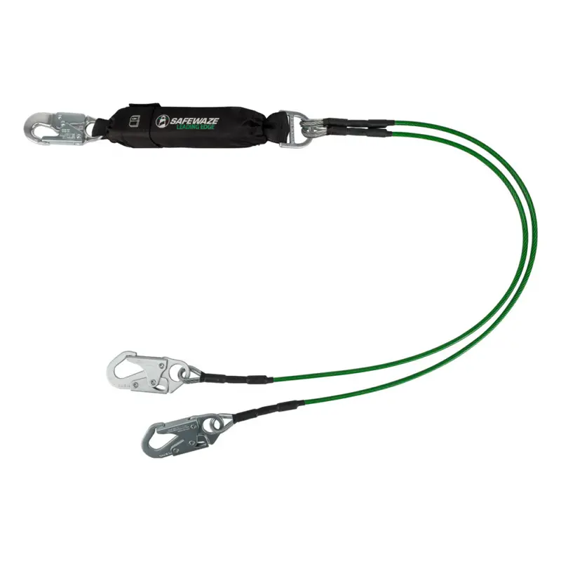 6-Foot Leading Edge Energy Absorbing Lanyard With Dual Snap Hooks 1