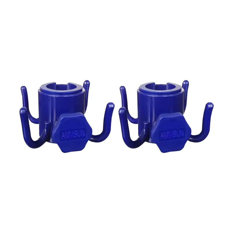 Ammsun 2-Pack Four-Prong Plastic Hanging Hooks For Beach Umbrellas 1