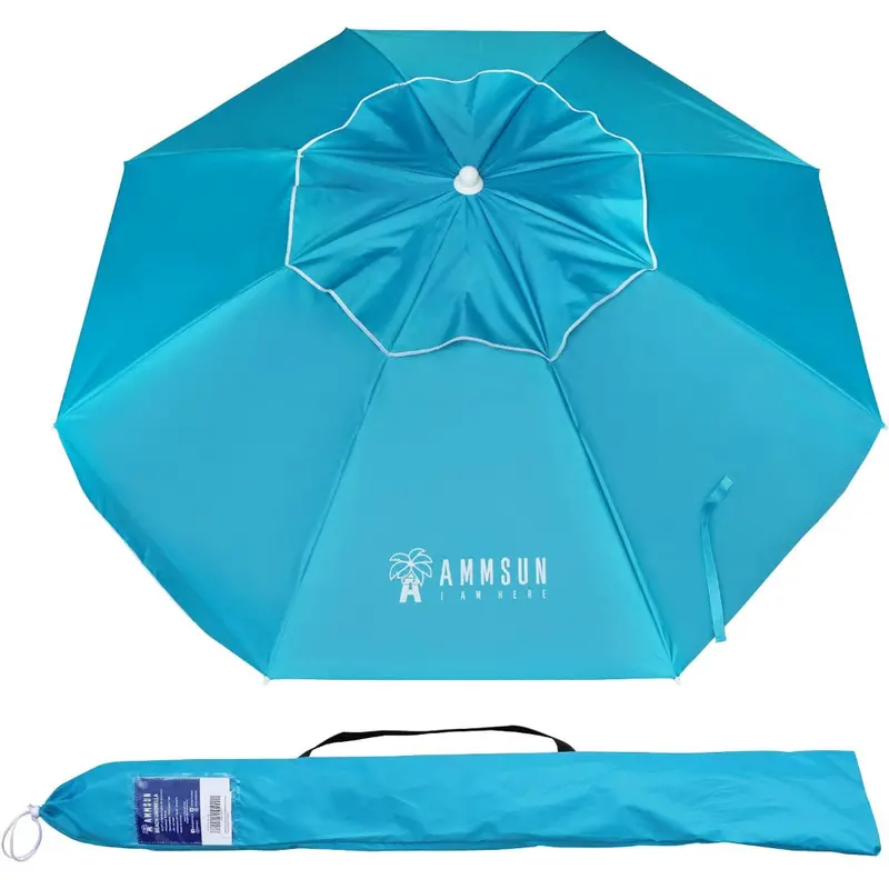 Ammsun 6.5-Foot Outdoor Market Umbrella In Soft Sky Blue 1