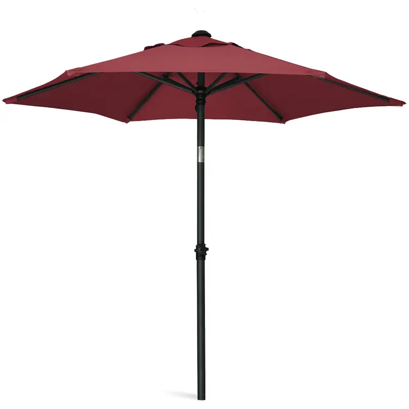 Ammsun 6-Foot Maroon Patio Table Umbrella 1