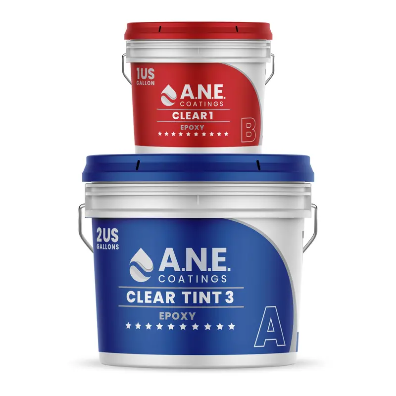 Ane-Clear-3 Clear Polyaspartic Protective Topcoat (3-Gallon Kit) 1