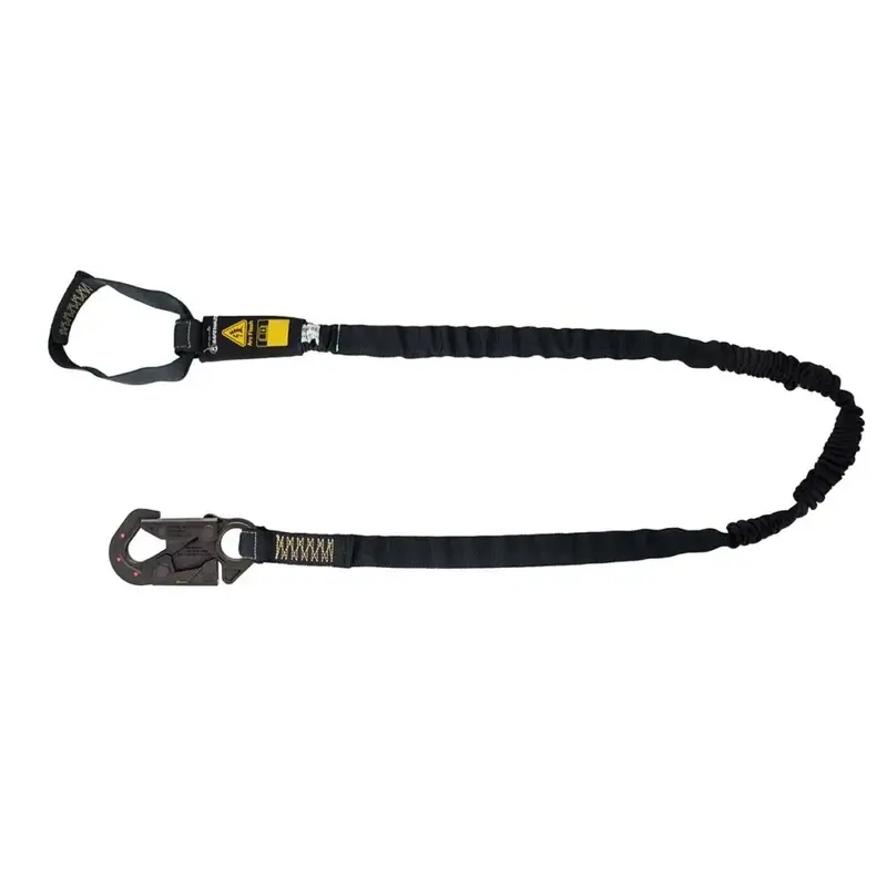 Arc-Flash-Rated 6-Foot Internal Energy-Absorbing Lanyard — Aramid Webbing, Soft Loop, Dielectric Snap Hook 1