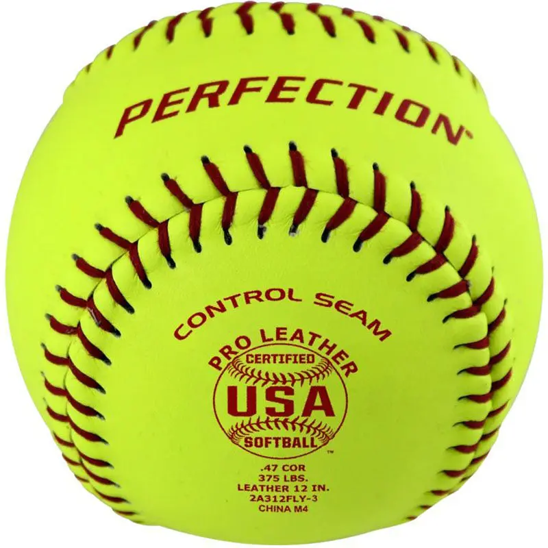 Baden Usa Perfection 11-Inch Leather Fastpitch Softballs – 47/375 Compression, Official Tournament Standard (2A311Fly) 1