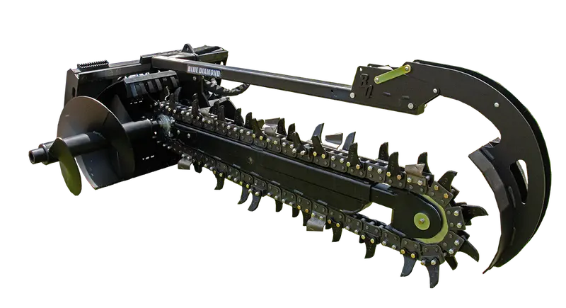 Blue Diamond Severe-Duty Skid Steer Trencher Attachment 1