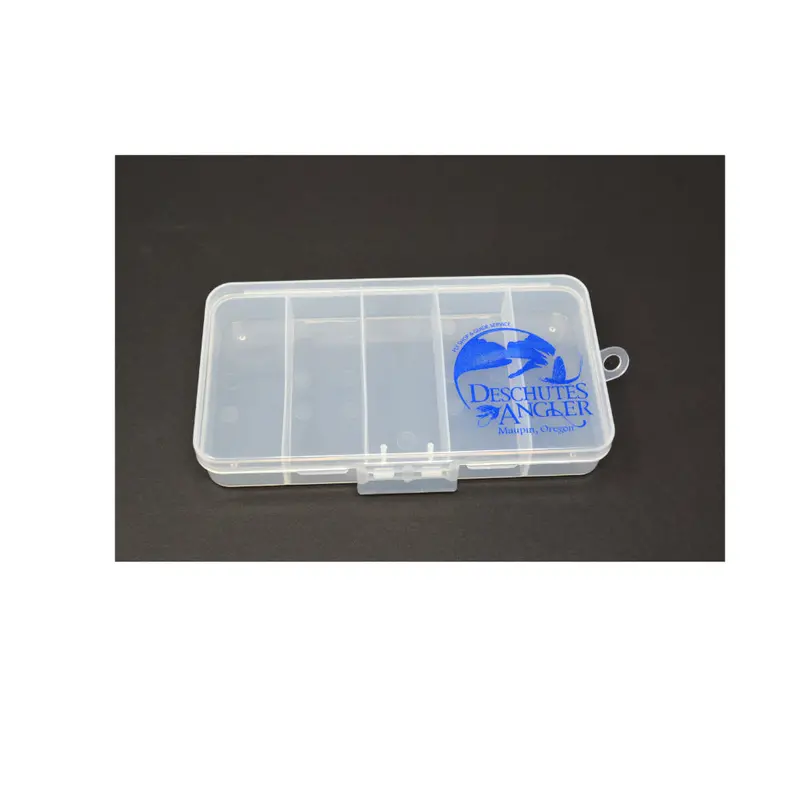 Deschutes Angler 5-Compartment Clear Fly Box – Compact Transparent Design 1