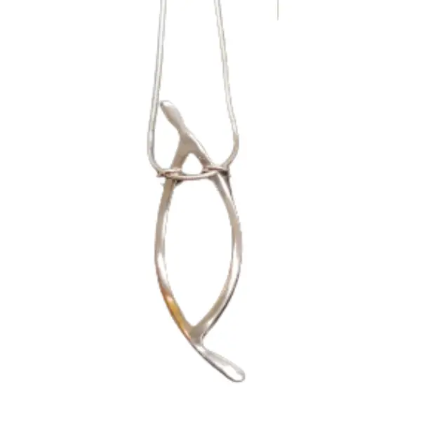 Dynamic Canoe And Kayak Pendant – Sterling Silver 1