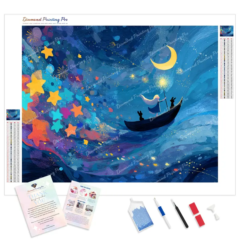 Fantasy Voyage Diamond Painting – Mystical Full-Drill Adventure Scene 1