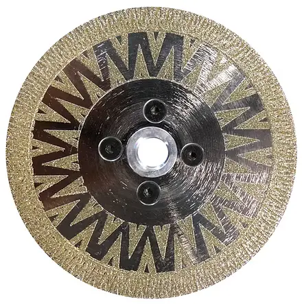 Flanged Electroplated V-Groove Diamond Saw Blade 1