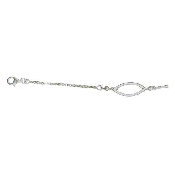 Lentil-Shaped Pendant On Rollo Chain – Organic Modern Accent 1