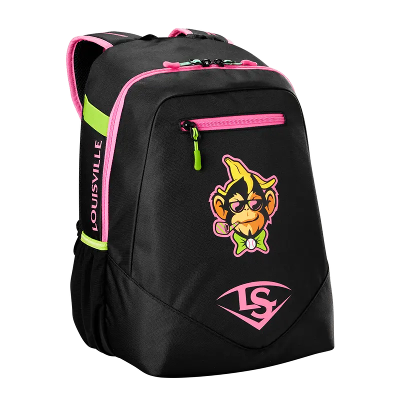 Louisville Slugger Party Animals Powerized Stick Pack Backpack – Fun-Themed Gear Carrier For Young Athletes 1