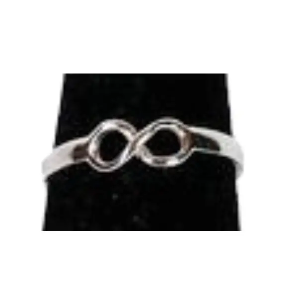 Medium Infinity Symbol Ring – Smooth Contour Band 1