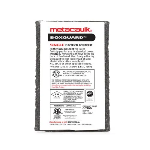 Metacaulk Box Guard – Standard Size, 50-Unit Pack 1