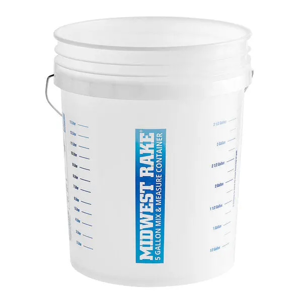 Midwest 5-Gallon Multi-Use Mixing Bucket With Handle & Pour Spout 1