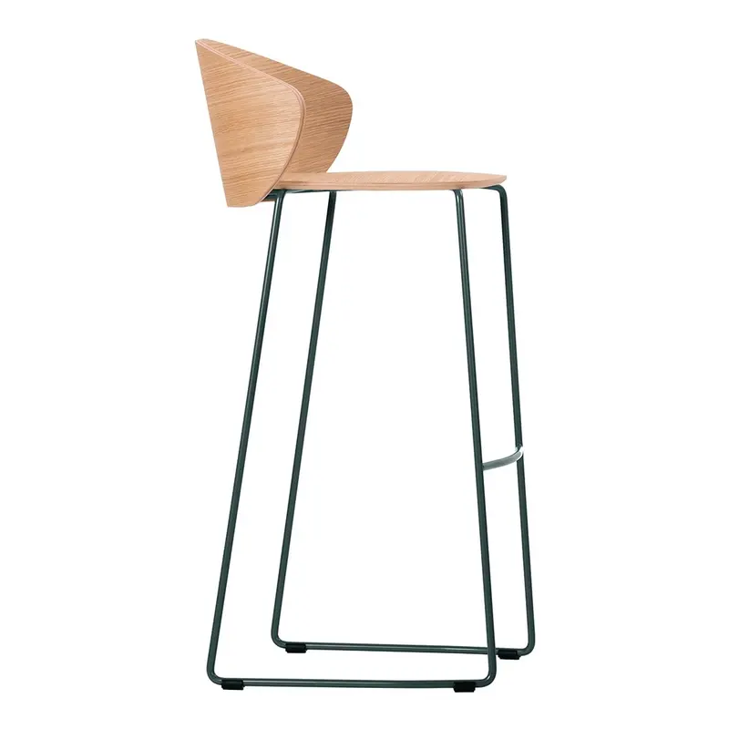Not Wood Bar Stool – Sled-Base, Stackable Design