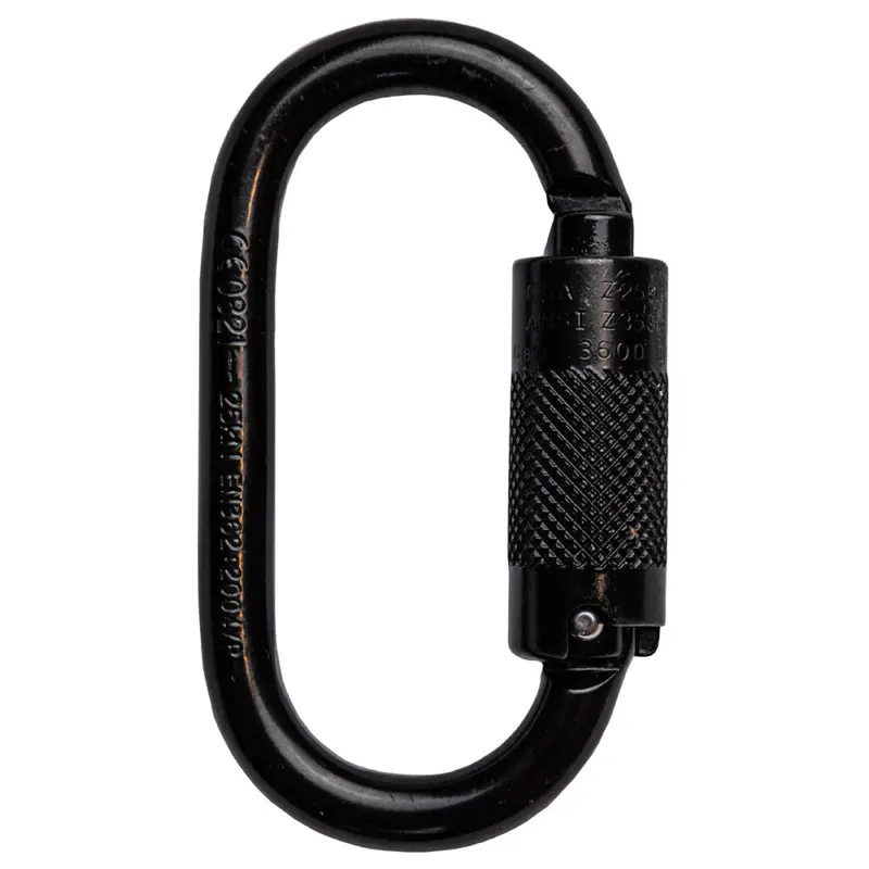 Oval Triple-Lock Steel Carabiner For High-Strength Applications 1