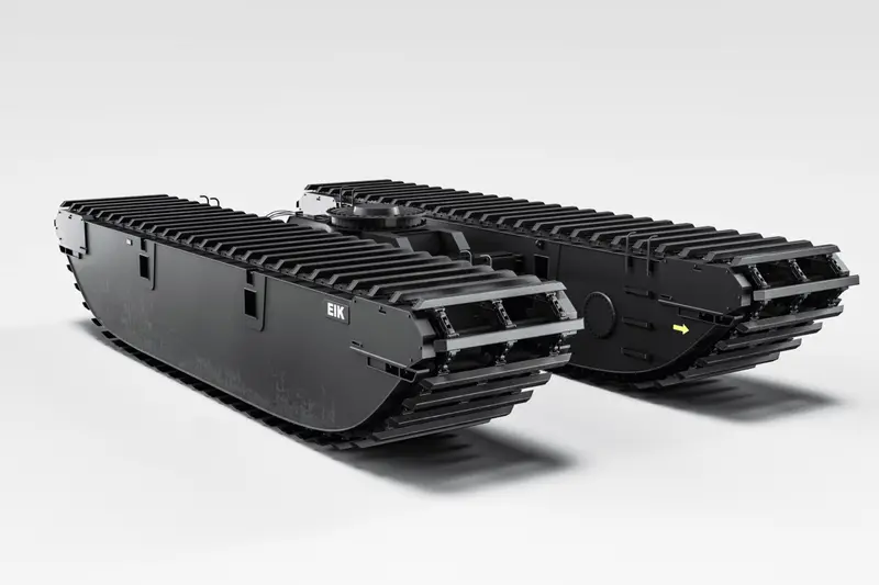 Pontoon-Style Excavator Undercarriage – Am300-2 For Floating Operations 1