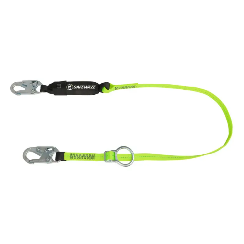 Pro 6-Foot Adjustable-Tie-Back Energy-Absorbing Lanyard With Sliding Ring 1