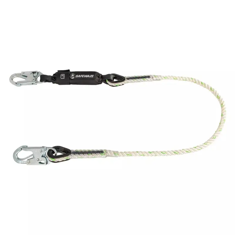 Pro 6-Foot Rope-Type Energy-Absorbing Lanyard With Snap Hook 1