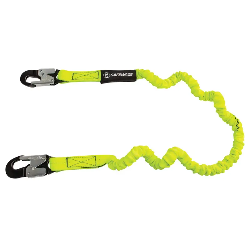Pro 6-Foot Stretch-Internal Energy-Absorbing Lanyard With Single Aluminum Snap Hook 1