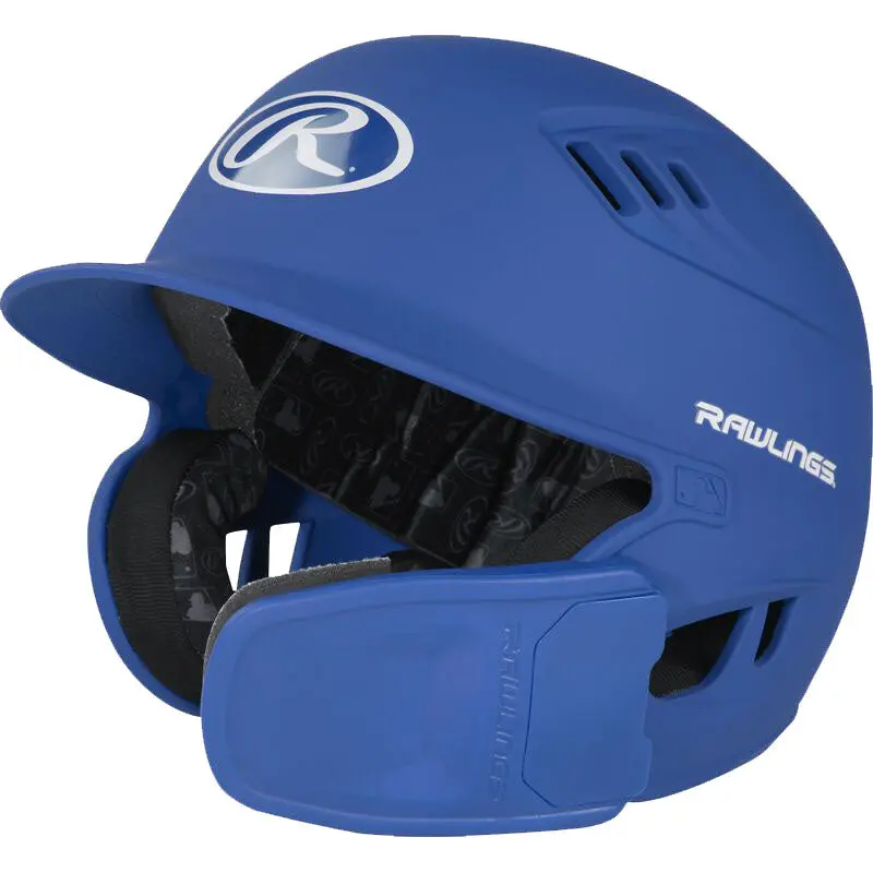Rawlings R16 Matte Finish Batting Helmet – Universal Jaw Guard Included (R6R07) 1