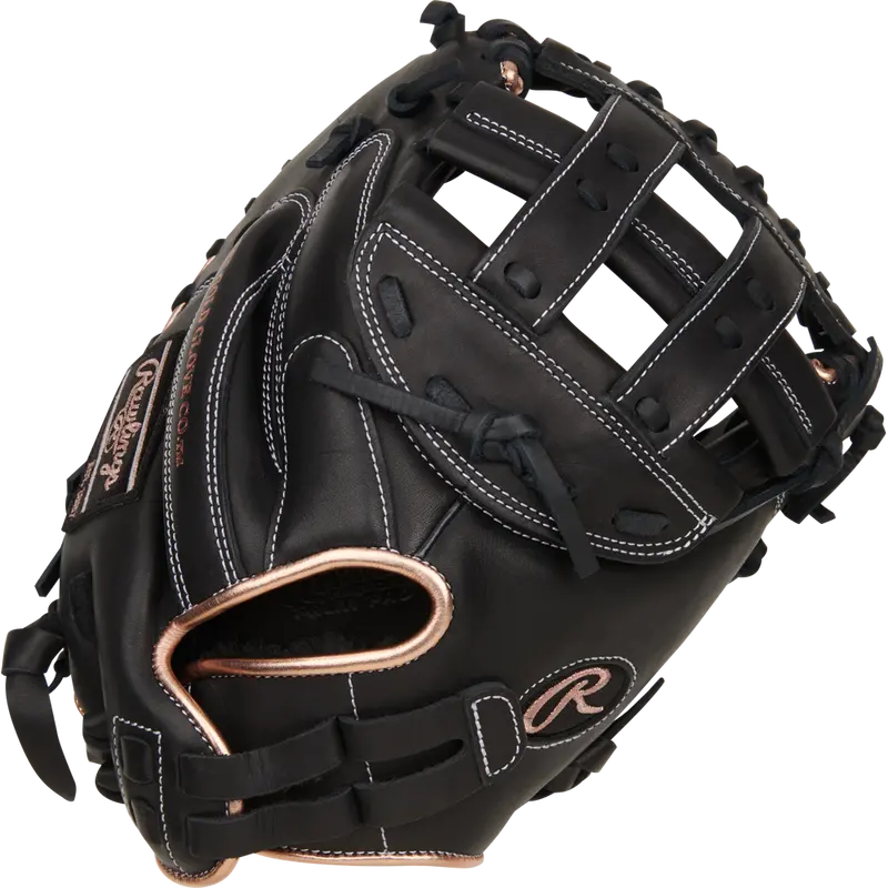 Rawlings R9 33-Inch Fastpitch Catcher’S Mitt – Reinforced Web & Cushioned Pocket 1