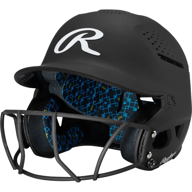 Rawlings Rx2 Matte Batting Helmet With Integrated Fastpitch Mask – Astm-Certified Protection 1