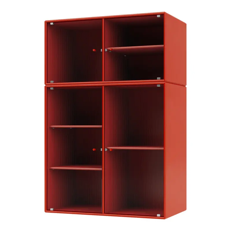 Ripple Iii Wall-Hung Vitrine With Tempered Glass 1
