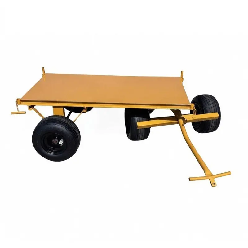 Roofmaster 4-Wheel Steel Plate Deck Trailer – 30" X 60", Solid Tires 1