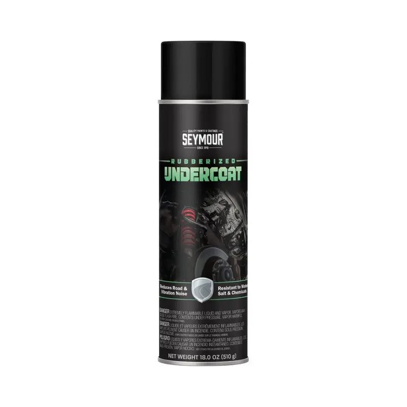 Seymour Black Rubberized Undercoating Aerosol – Professional Grade, 12-Can Pack 1