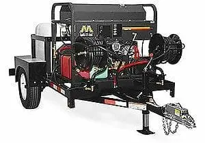 Single-Axle Water Trailer And Hot Water Pressure Washer Combo (Hs-3505-1Mgh-T) 1