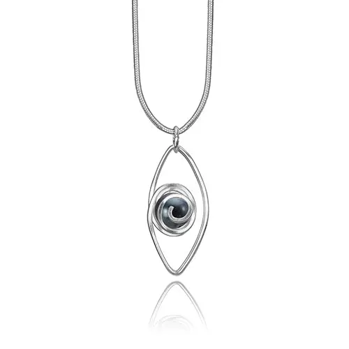 Spiral Into Leaf Small Pearl Pendant 1