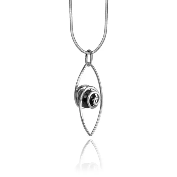 Spiral-To-Leaf Organic Pendant – Large Artisan Design 1