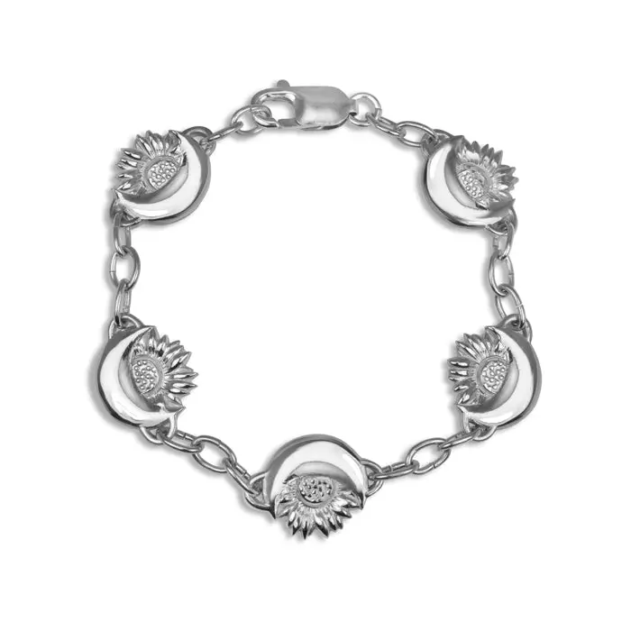 Sunflower & Moon Adjustable Bracelet 1