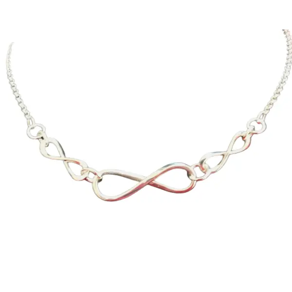 Three-Tier Infinity Necklace – One Large + Two Medium Symbols 1