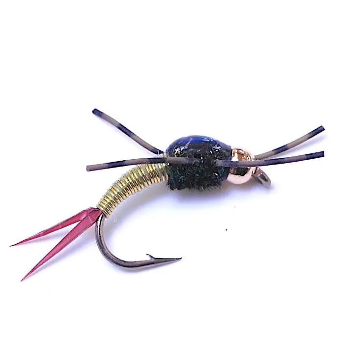 Tungsten-Rubber-Leg Copper Bobbin Fly 1