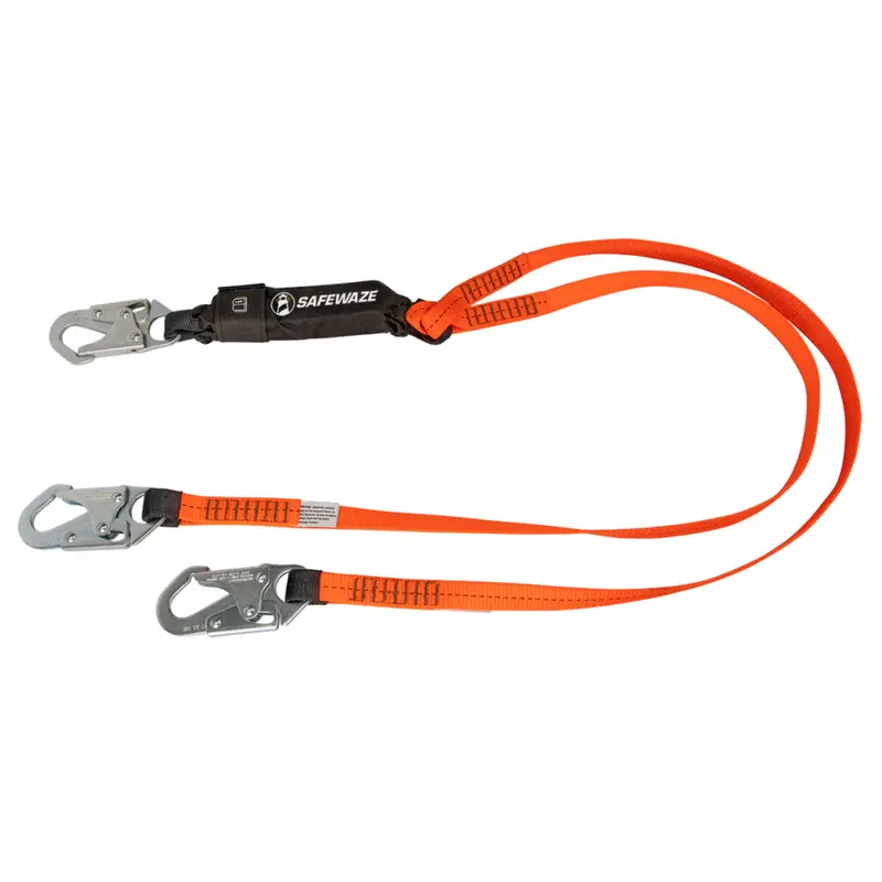 V-Line 6-Foot Energy Absorbing Lanyard With Dual Snap Hooks 1
