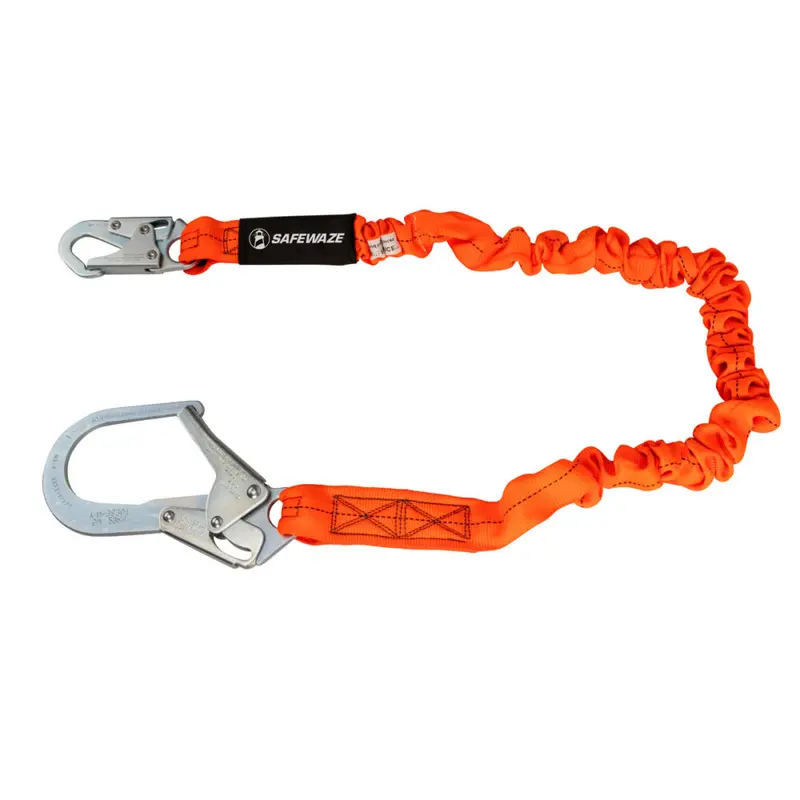 V-Line 6-Foot Stretch Internal Energy Absorbing Lanyard With Rebar Hook 1