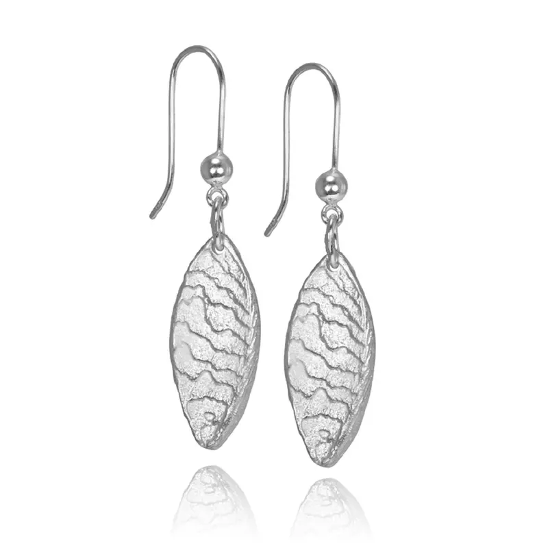 Water Motif Earrings – Mid-Scale Drop Style 1