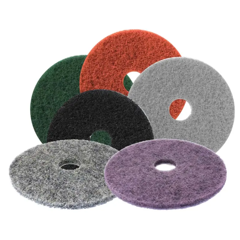 White Floor Scrubbing Pad – 7-Inch Diameter 1