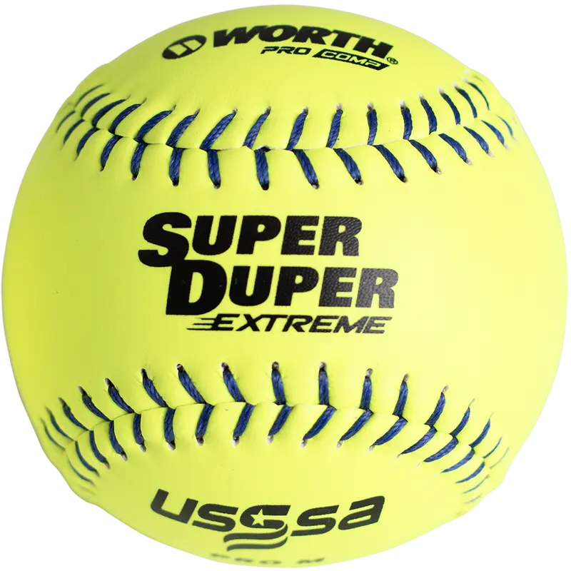 Worth Super Duper Extreme Pro M Slowpitch Softballs – 12", 44/375 Compression (Mlsdb12C) 1