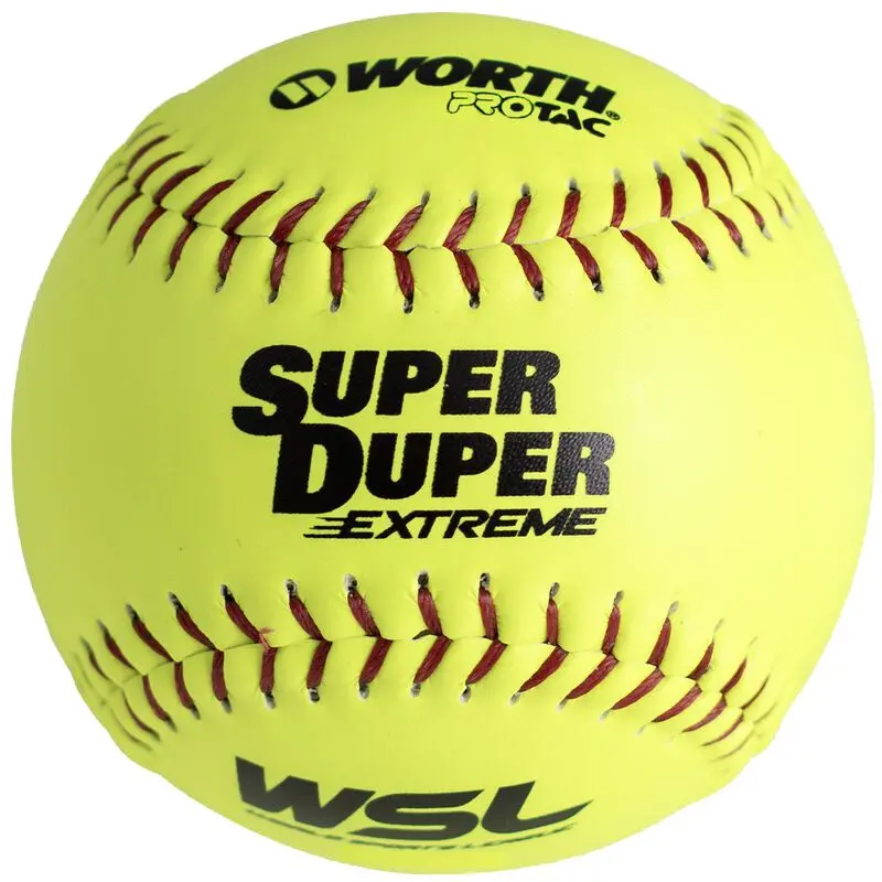Worth Wsl Super Duper Extreme 12-Inch 44/375 Composite Slowpitch Softballs – Team Pack (Mlsdm12C) 1