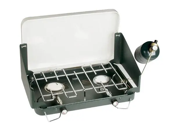 Yanes Model 4153 Dual-Burner Propane Stove – Camp Cooking Essential 1